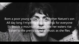 Video thumbnail of "Mother Nature's son 1995 with lyrics"