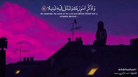 واذكر اسم ربك وتبتل اليه تبتيلا || حالات واتساب قرآن || القارئ عبدالرحمن مسعد ♥️
