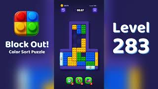 Block Out Level 283 Walkthrough 🧩 | All Levels Solution | Mini Boss