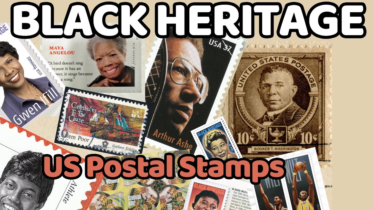 Black Heritage US Postal Stamps and Postal Stamp information YouTube