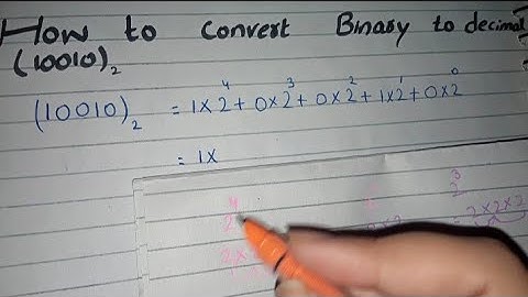 How to Convert Binary to Decimal (10010)