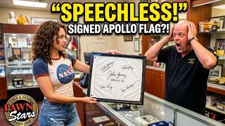 Pawn Stars This Signed Nasa Flag Left The Shop Speechless
