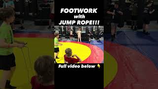Coach Mike’s Boxing School: Footwork with Jump Pope!!! #shorts