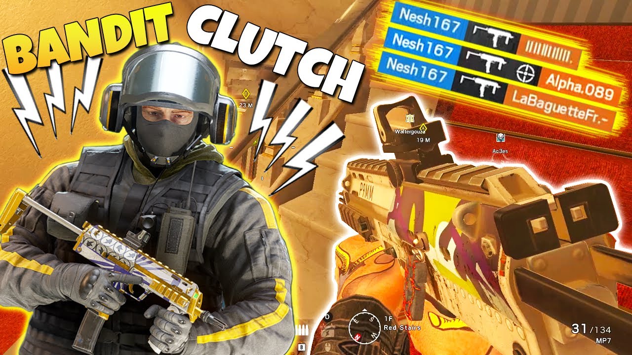 What a Bandit Main Clutch Looks Like - Ranked Moments  - Rainbow Six Siege
