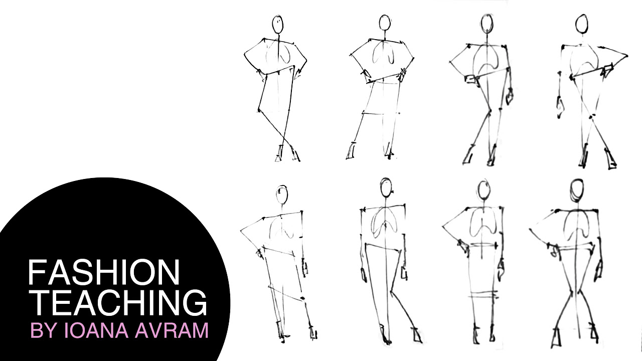 Fashion Sketchbook Figure Template: 455 Large Female Algeria | Ubuy