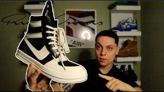 A RICK OWENS GRAIL! Rick Owens Geobasket Dunk Black Milk Sneaker (Review) + ON FOOT