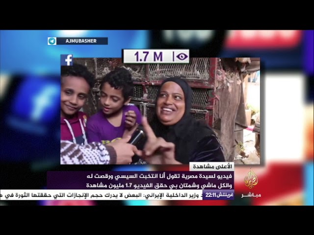 الفيديوهات الأكثر مشاهدة عبر منصات الجزيرة مباشر خلال عام 2017