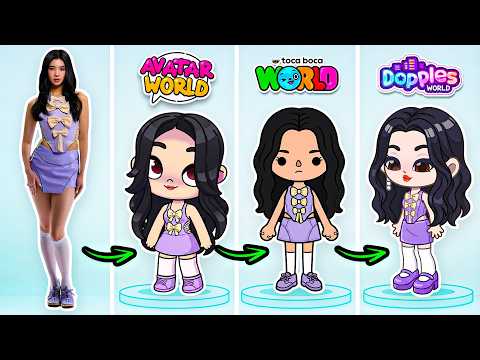 😱 SOPHIA from KATSEYE in AVATAR WORLD, TOCA BOCA & DOPPLES?!