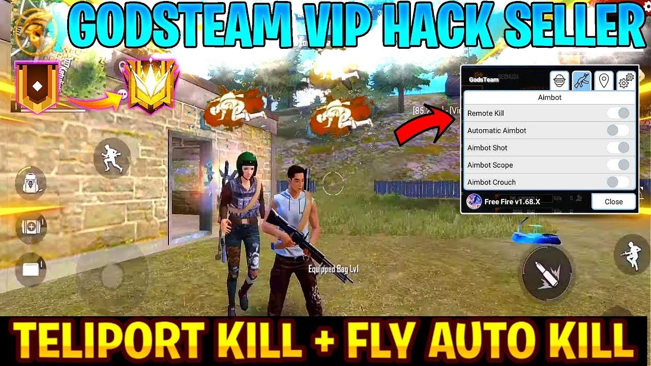 FREE FIRE AUTO KILL, GODS TEAM MOD MENU