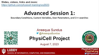 PhysiCell Workshop 2023 Advanced Session 1: BCs, Custom Variables, Parameters, and C++ searches