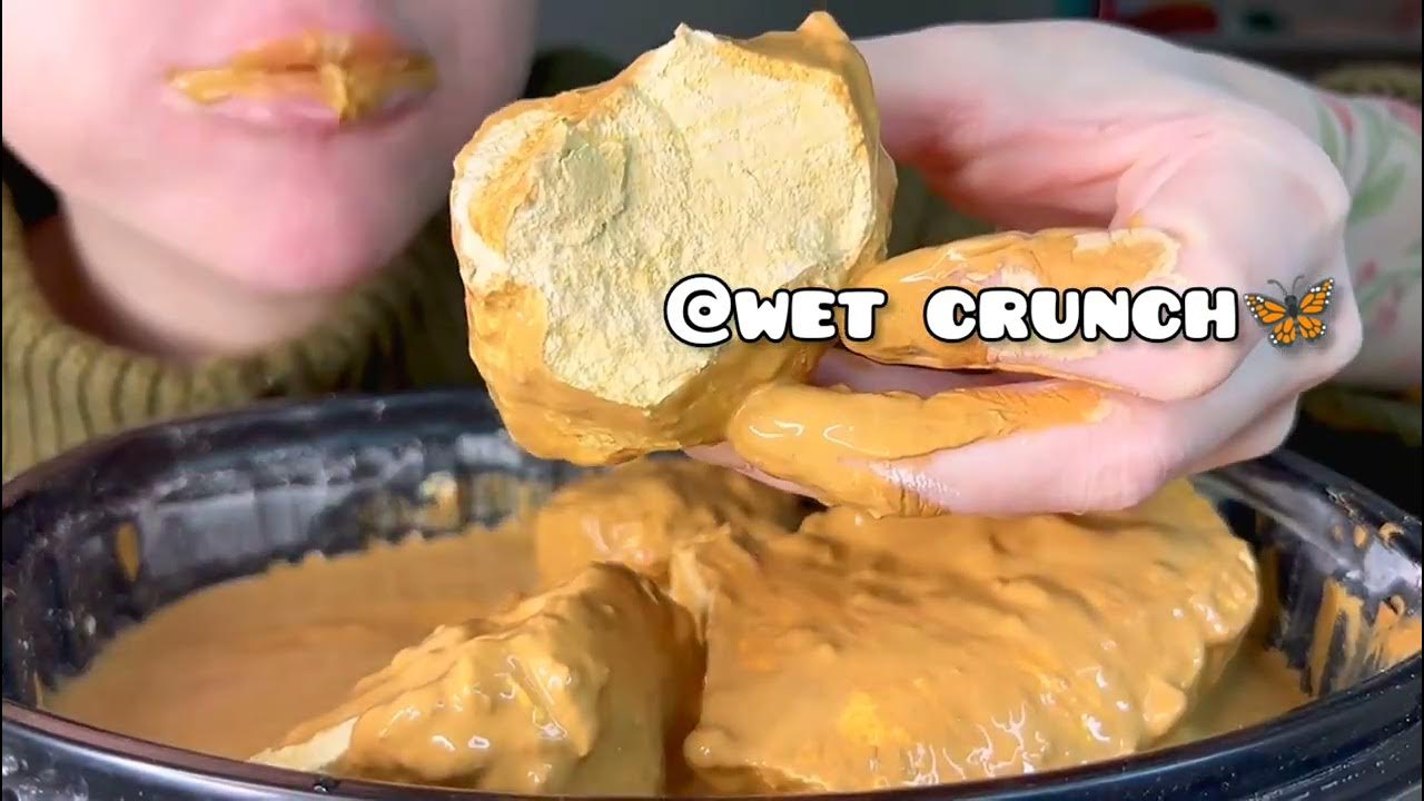 wet chalk in clay paste 🤤😋 Sweet chalk 😋 YouTube