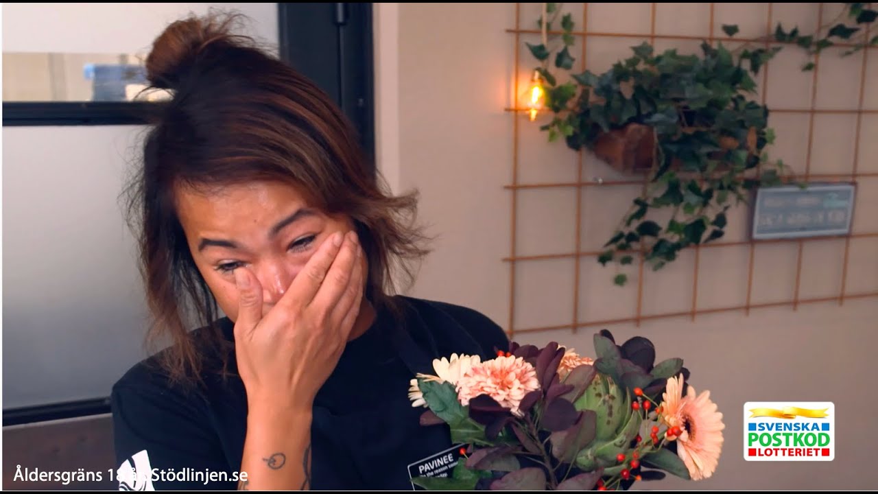 Gråtfest i Växjö när Magdalena överraskar med vinster - Postkodlotteriet