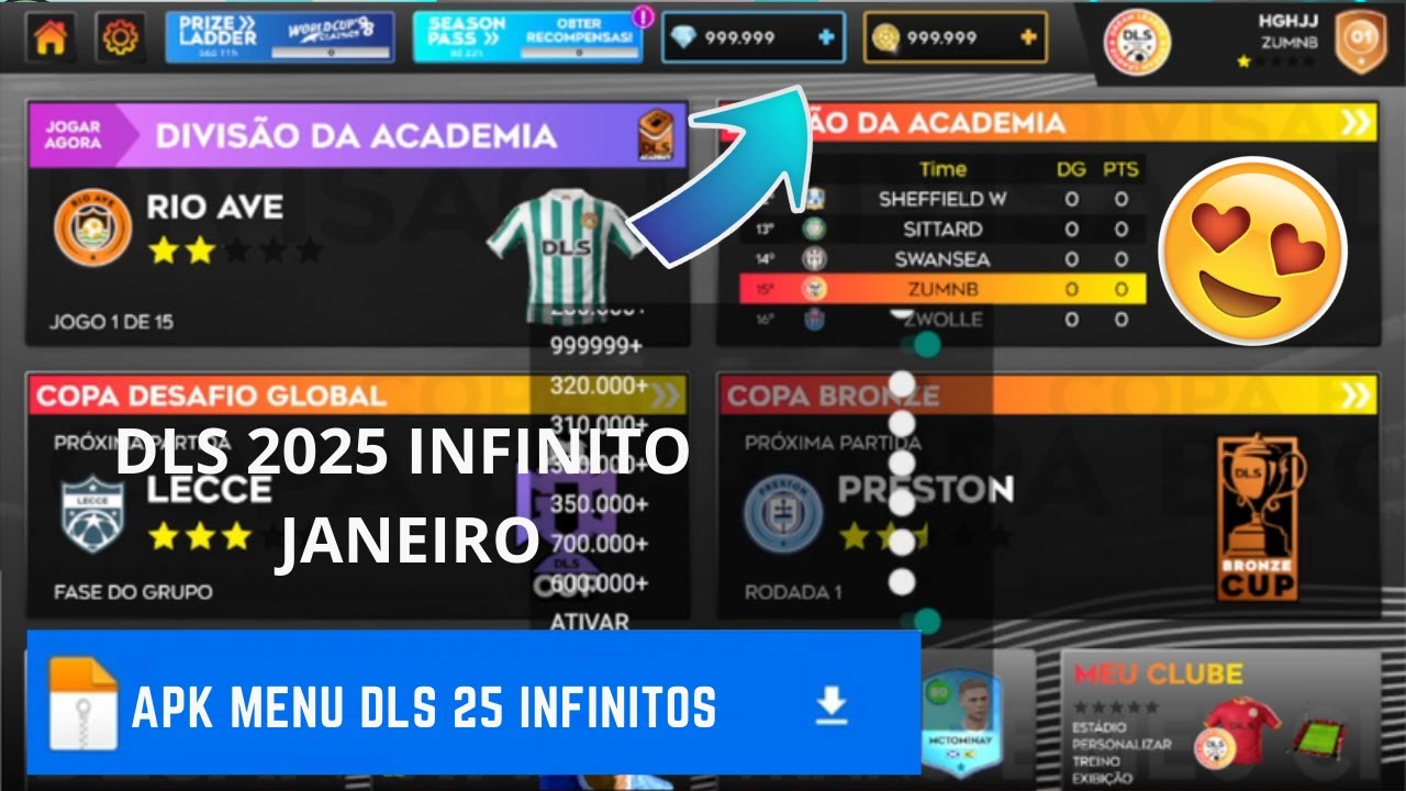 Dream League Soccer 2025 - Como Ter Dinheiro Infinito no DLS 25 ...