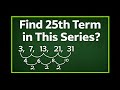 Number Series # Find any Number in this type of Number Series 
