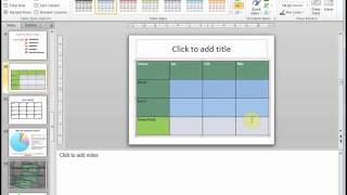 Advanced Microsoft PowerPoint Unit 1. Tables