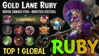 Supreme No.1 Ruby!! Best Build Ruby Top 1 Global 2021 | Ruby Gameplay - Mobile Legends