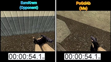 CS 1.6 : #DeathrunBattle EuroKrem 🆚 PoGdAb On deathrun_chic