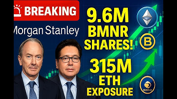 Morgan Stanley Buys 9.6M BMNR Shares! $315M ETH Exposure Through BitMine