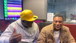 Ar'mon Warren First Radio Interview At V-103 Atlanta With Greg Street