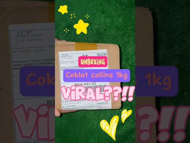 Unboxing coklat viral di tiktok?!😱 #fypシ #unboxing #coklat #collins #shorts #tiktok #viral #yummy class=