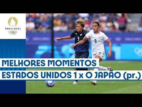 Futebol feminino: ESTADOS UNIDOS 🇺🇸 1 x 0 JAPÃO 🇯🇵 (prorrogação) - Quartas de final | #Paris2024