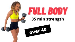 At home strength training workout suitable for beginners over 40
