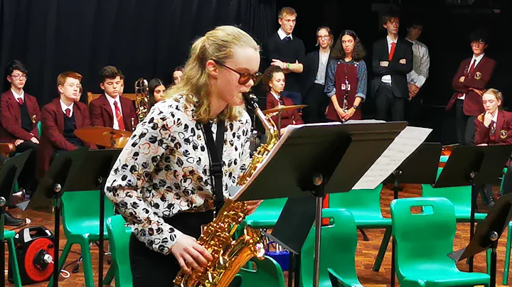 Amelia Wood saxophone solo. December 2019