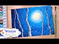 Daily challenge #84 CHALLENGE Painting Winter Birch Trees | Easy  Wow Art❄️