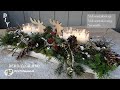 DIY Weihnachtsdeko: Länglicher Adventskranz Naturmaterial I Adventsgesteck Hirschen DekoideenLand