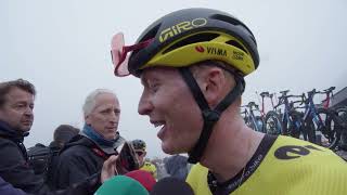 Matteo Jorgenson  Interview at the finish  Stage 2  Critérium du Dauphiné 2024