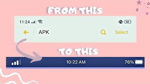 how to have ios status bar in android | it