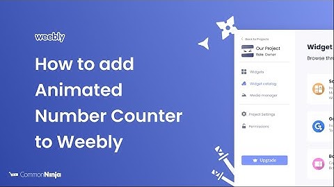 How to add an Animated Number Counter to Weebly