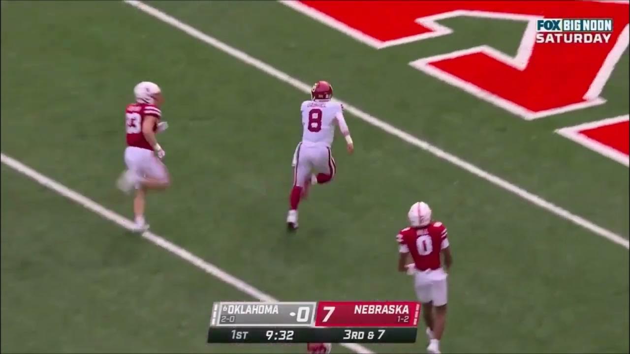 6 Oklahoma vs Nebraska Week 3 College Football Scoring Plays 2022