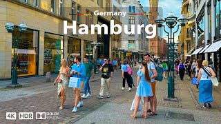 Hamburg, Germany 🇩🇪 Amazing City Walking Tour ☀️ 4K 60fps HDR | A Sunny Day Walk, 2023