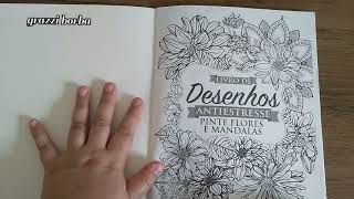 Livro de desenhos antiestresse Pinte Flores e Mandalas screenshot 1