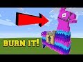 IS THAT A FORTNITE LLAMA?!? BURN IT!!!