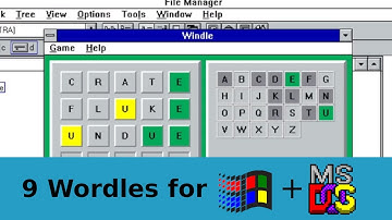 Trying 9 different Wordles for Windows 3.1 and DOS on retro hardware