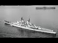 HMS Vanguard (23) and USS Midway (CVA-41) at anchor