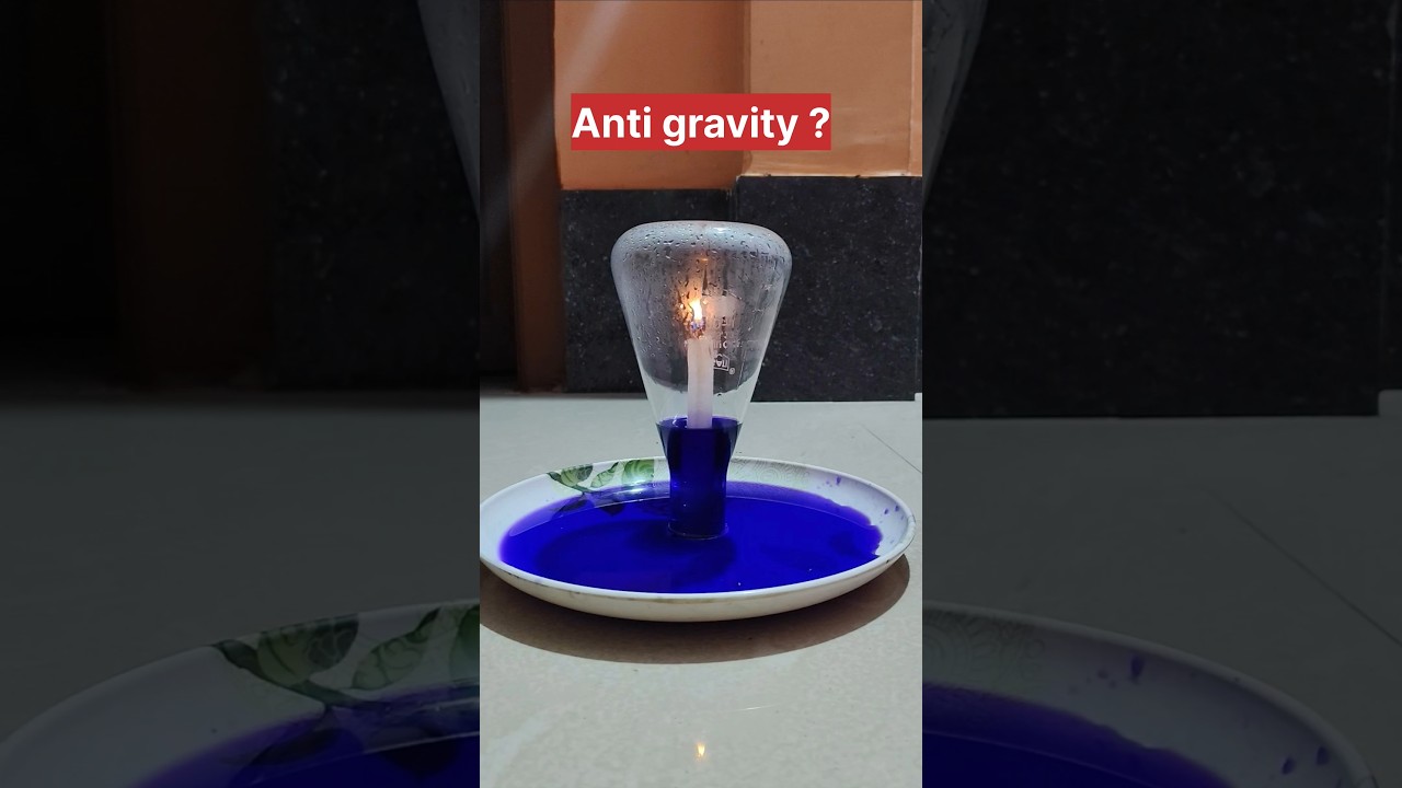 Rising water Experiment | Why does candle suck the water? | Childhood memory