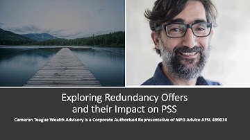 Redundancy and PSS options