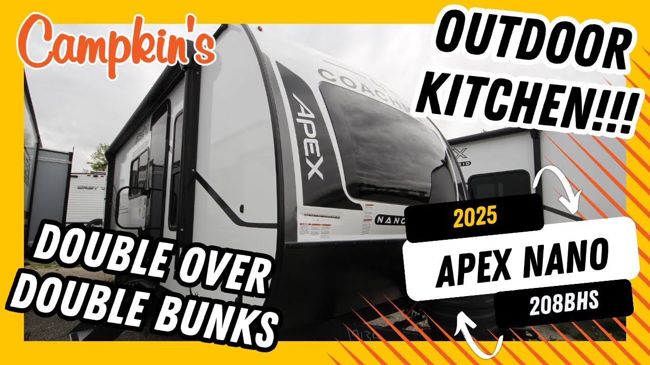 2025 APEX NANO 208BHS - 25FT LONG TRAVEL TRAILER