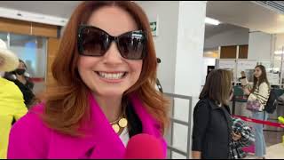 Llega Elizabeth Alvarez a Ciudad Juárez y habla de Jorge Salinas