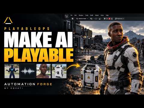 PlayableOps: From AI Output to Playable Content in Unreal Engine 5.8