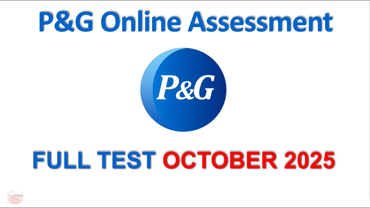 P&G Online Assessment Full Test October 2025