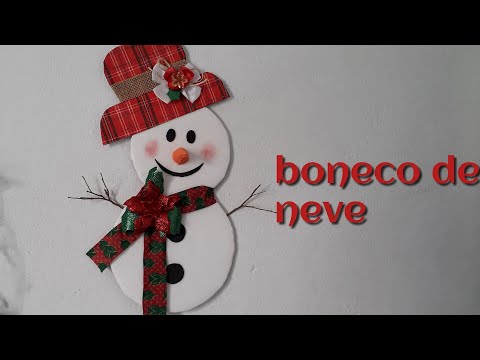 boneco de neve feito de papelão (DIY)