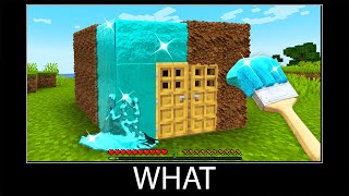 : Minecraft wait what meme part 300 realistic Diamond House