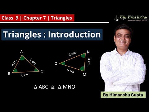 TRIANGLES || Part 1 - Introduction || NCERT - Class 9 - Mathematics || Hindi