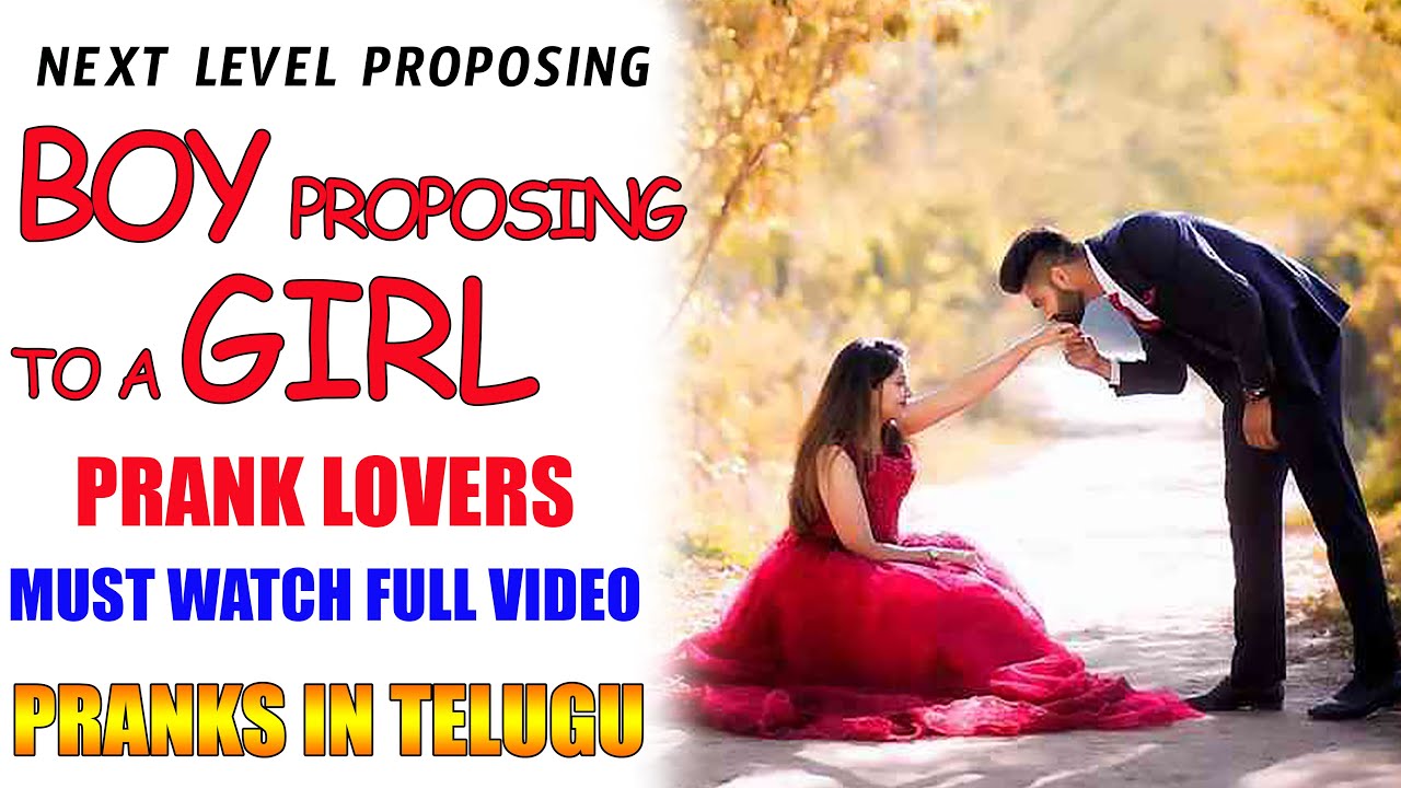 How To Propose to a Girl || Telugu Pranks Latest || Prank Video Telugu