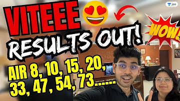Results out VITEEE 2023: What great RANK - 8, 10, 15, 20, 23, 54 & 73 So far 🔥🔥🔥🔥 #jee2023