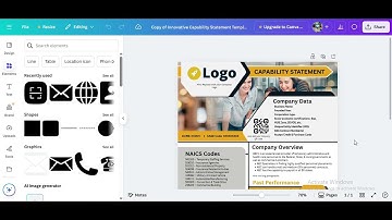 GovWin Capability Statement Template | Editable Canva Business Profile